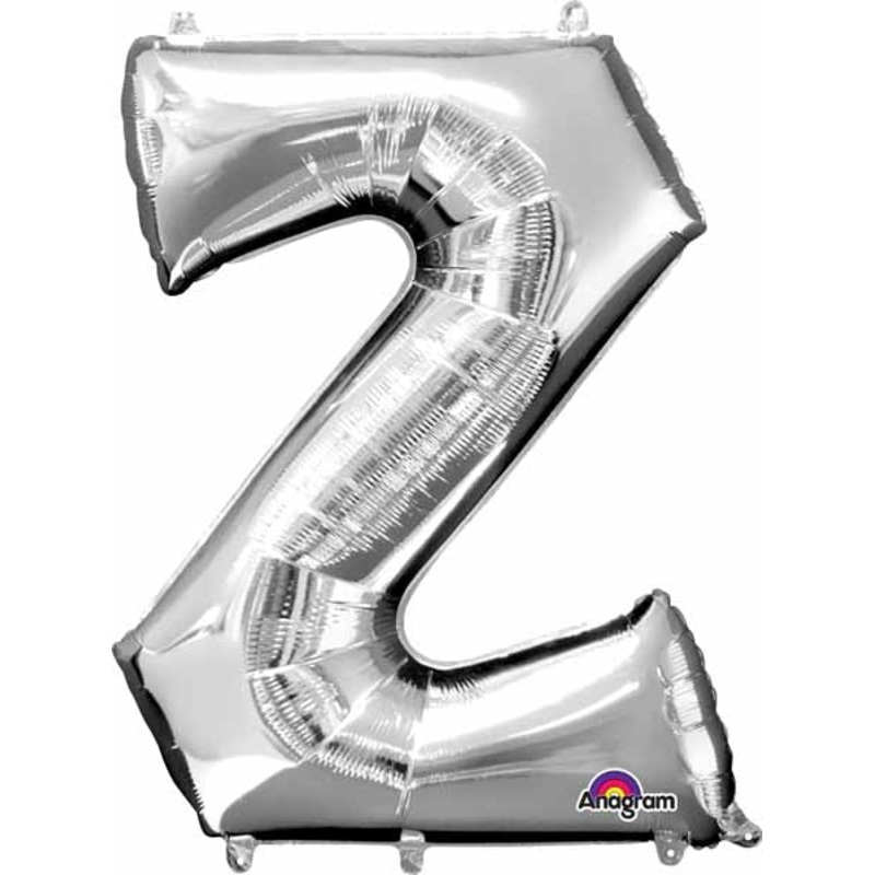 Ballon Mylar Supershape - Lettre Z - Argent