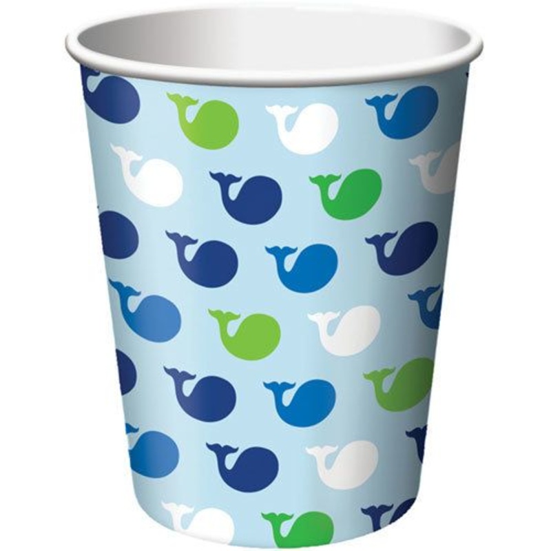 Verres 9Oz (8) - Baleines Bleues
