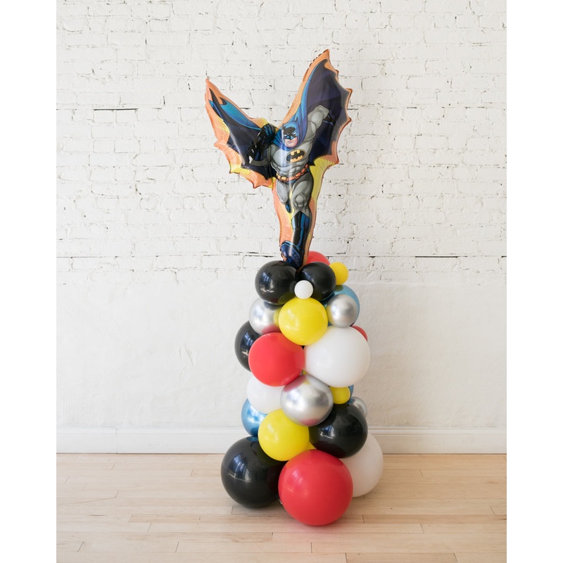 Superhero Theme - Batman Balloon Column - 4ft