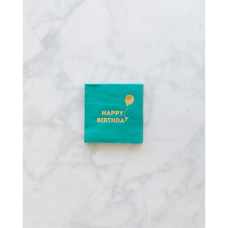 Talking Tables - Happy Birthday Small Napkins - pack of 16