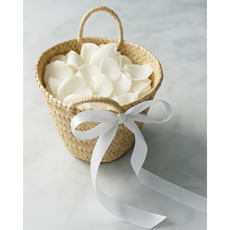 Timeless Chteau - Flower Girl Basket & Petals