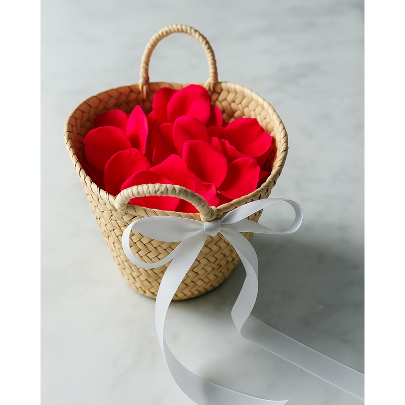 Timeless Colorful Summer - Flower Girl Basket & Petals