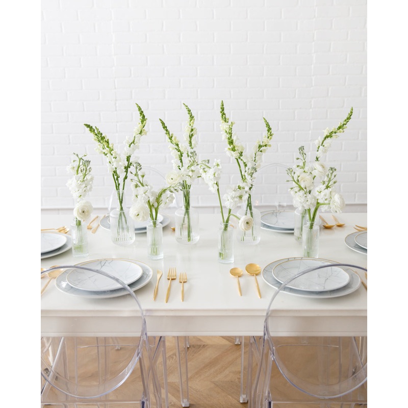 White - Floral Arrangements - Botanist Beauty (set of 8)