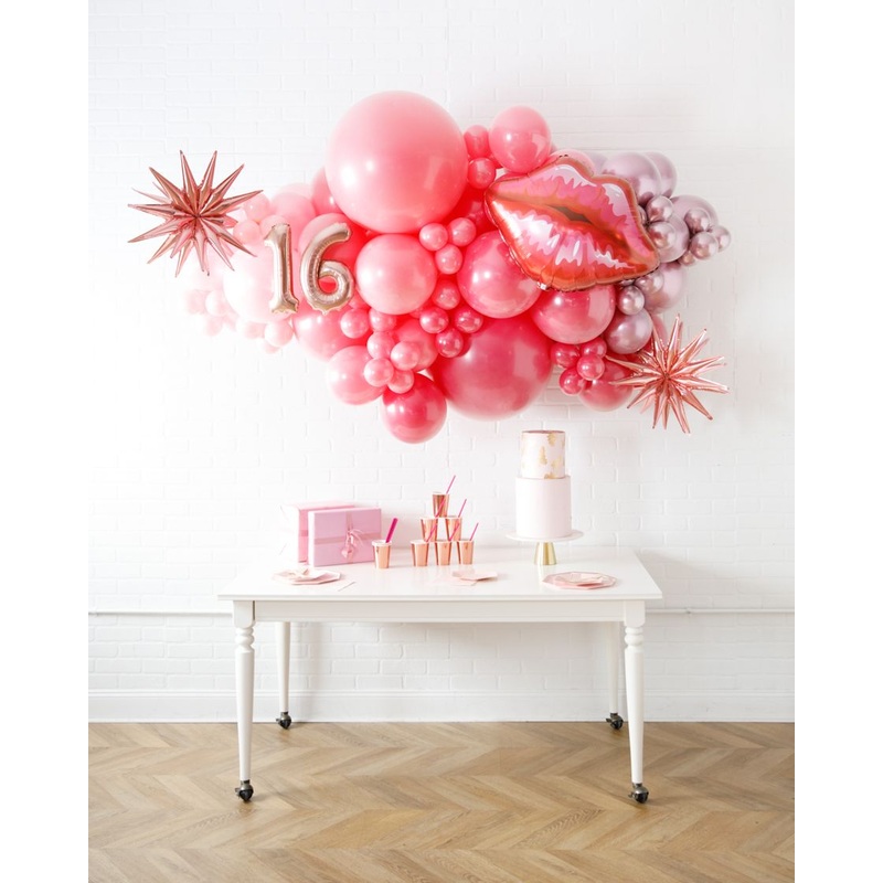 Y2K - Number Balloon Backdrop Install Piece with Foils - 6ft