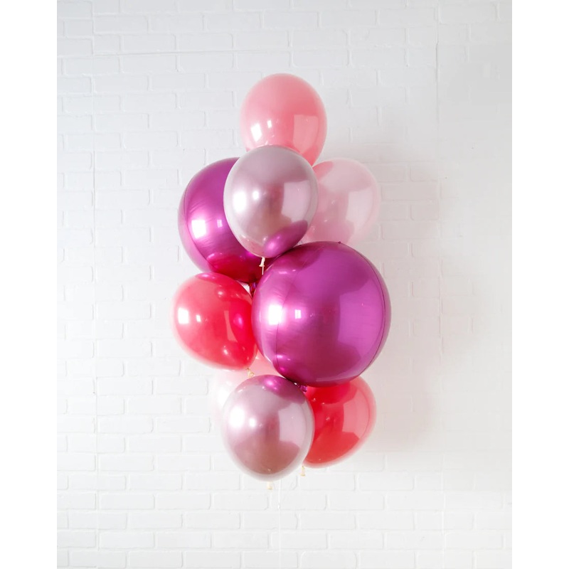 As If - Orb and 11in Balloons - bouquet of 10