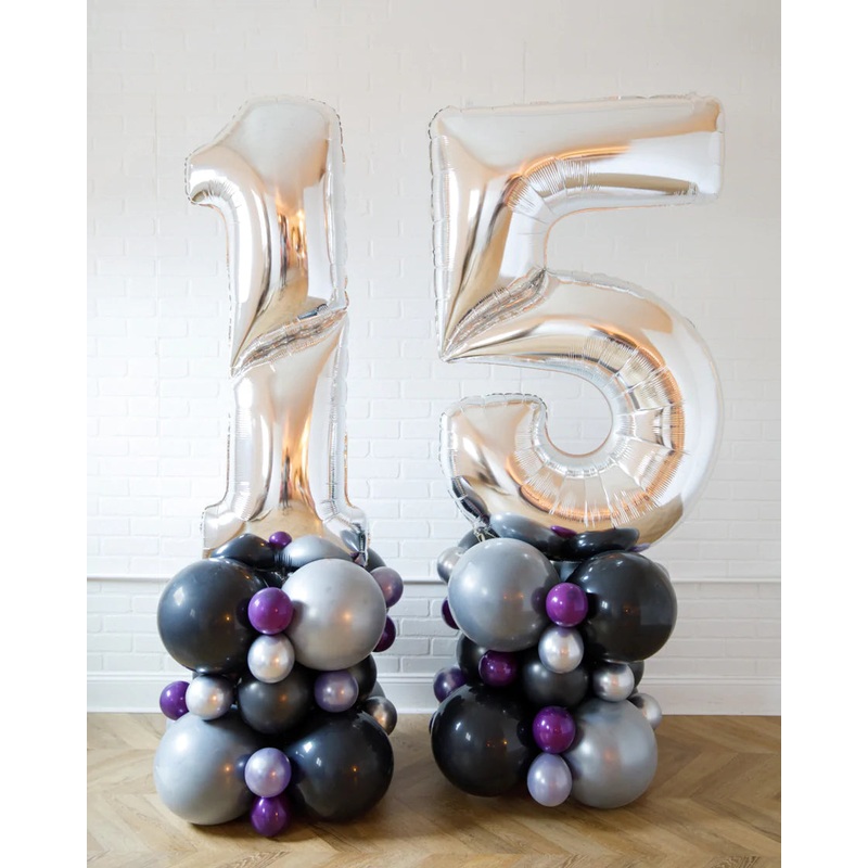 The Upside Down - Jumbo Number Balloon Pedestal - 6ft