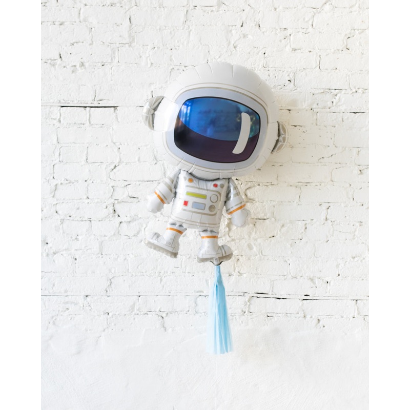 37in Astronaut Foil Balloon and French Blue Skirt