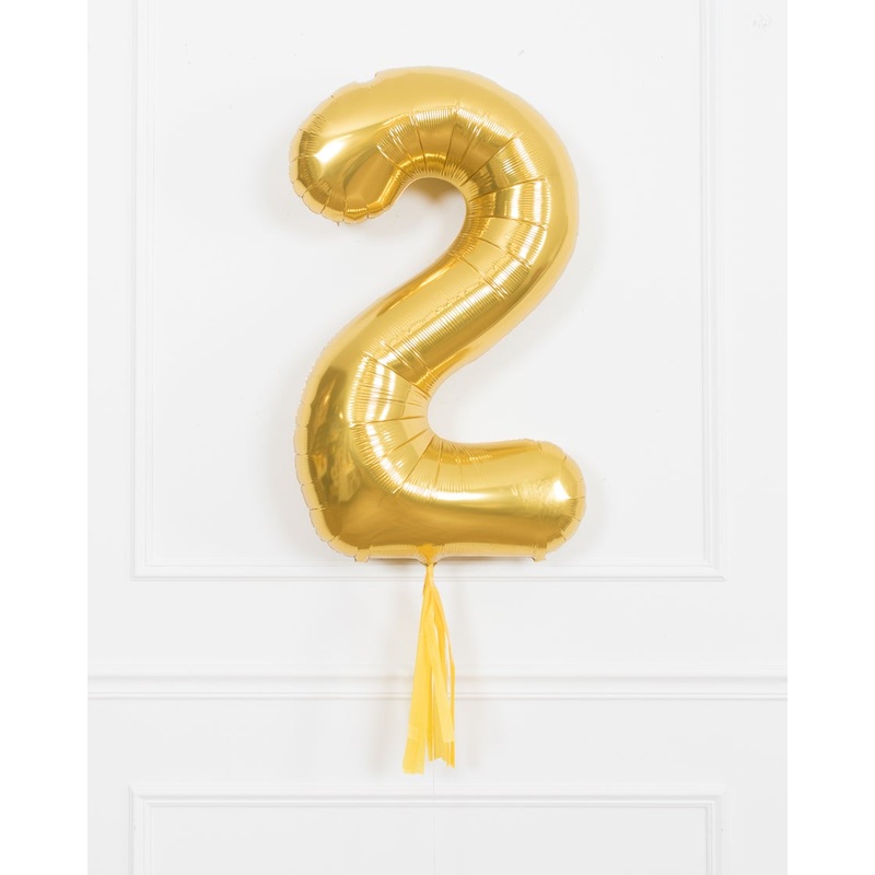 Bee Theme - 34in Gold Foil Number