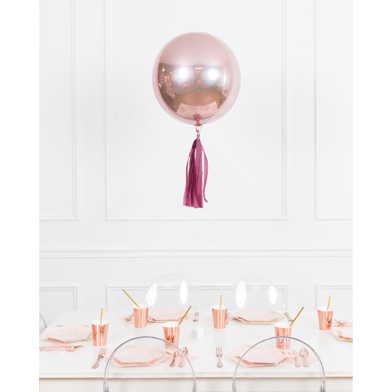 Boho Rainbow Party - 16in Rose Gold Foil Balloon Centerpiece