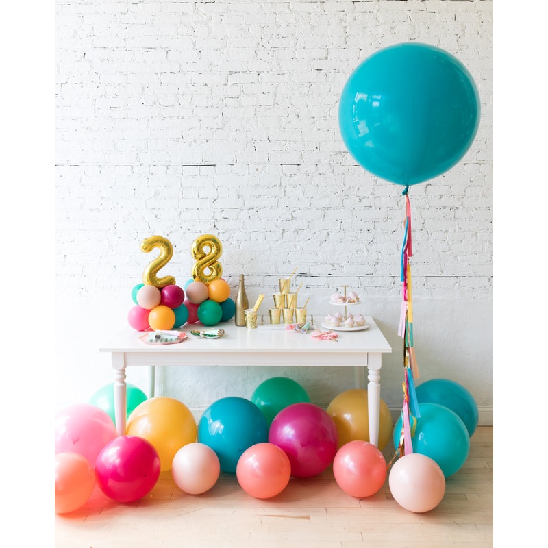 Tropical Time - Tabletop Numbers, Giant & Floor Balloons Set
