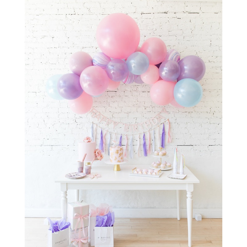 Unicorn Theme - Floating Arch, Garland & Bunting Set