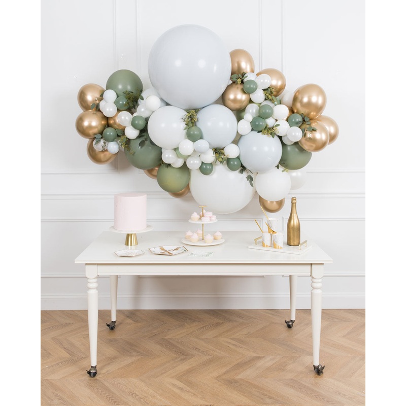Sicilian Sips - Balloon Backdrop Install Piece with Greenery - 6ft