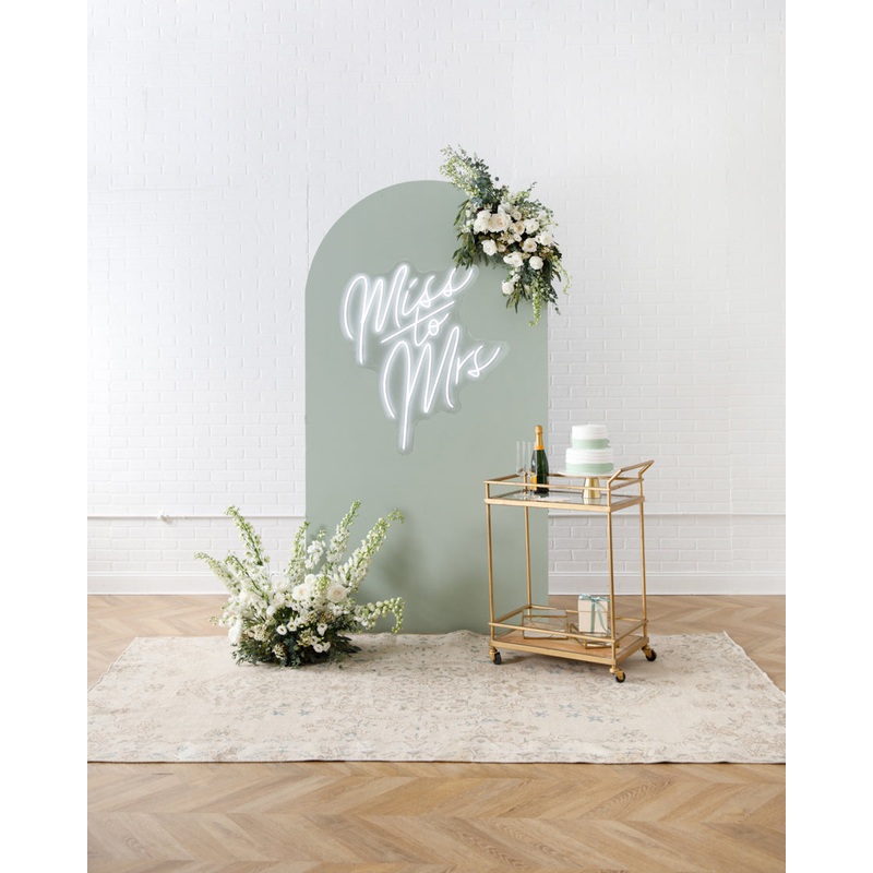 Sicilian Sips - Bellamy Panel with Floral Arrangements and Neon Sign