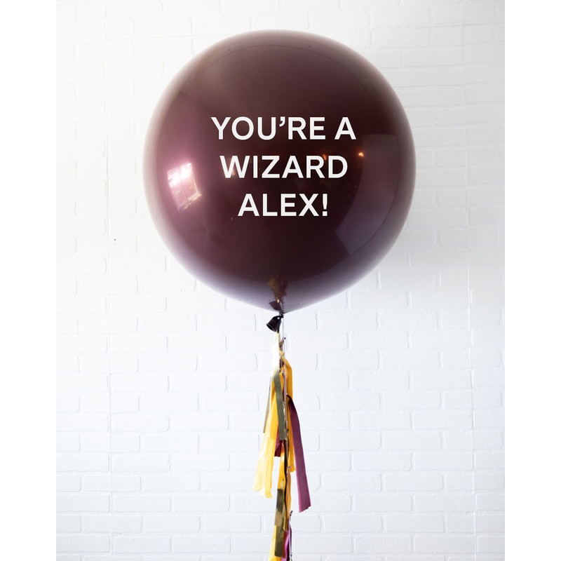 Wizard World - Personalized You're a Wizard! Giant Balloon with Tassel