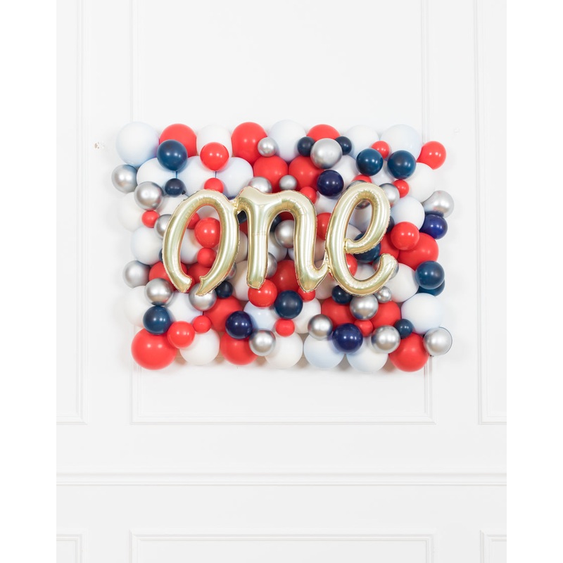 Baseball - ONE Script Balloon Backdrop Board - 30inx40in