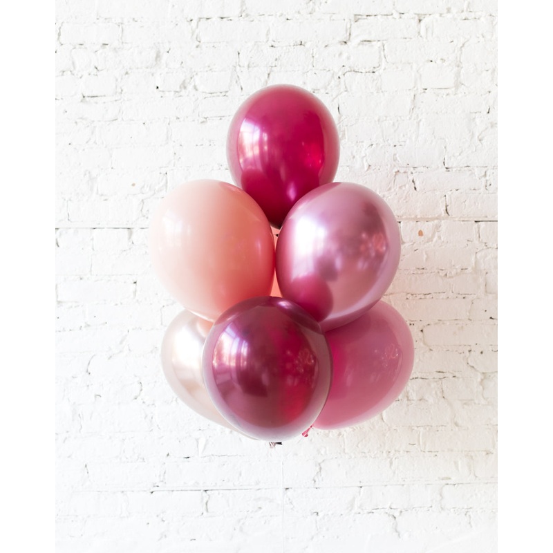 Berry Blush - 11in Balloons - bouquet of 7