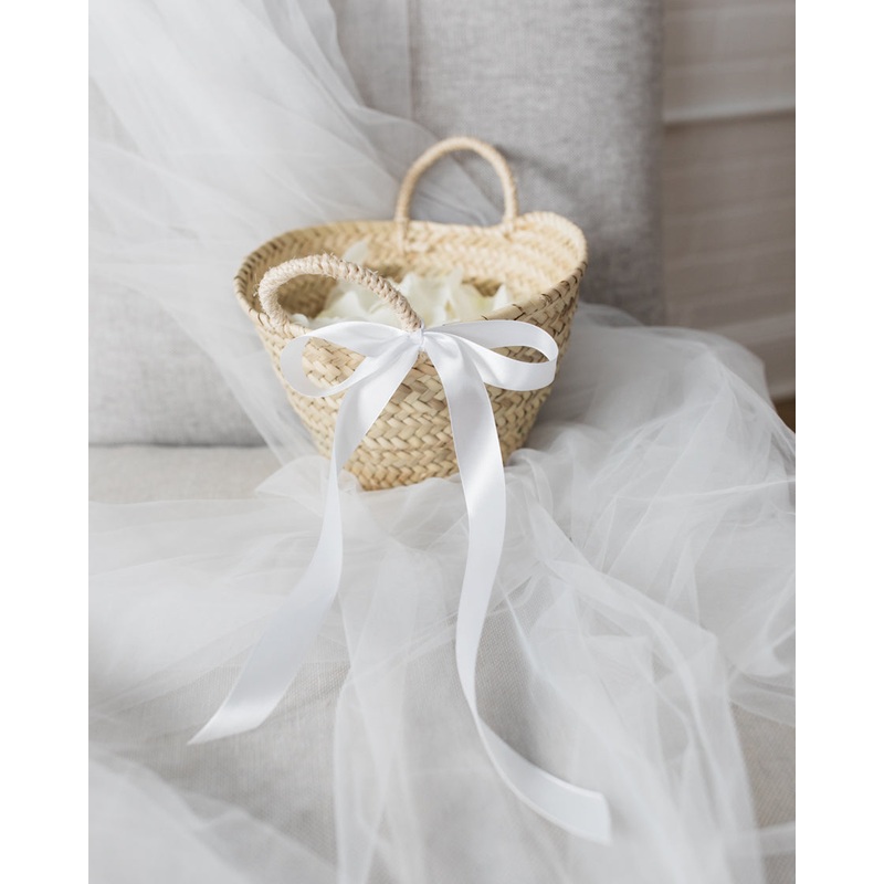Minimal - Flower Girl Petals & Basket