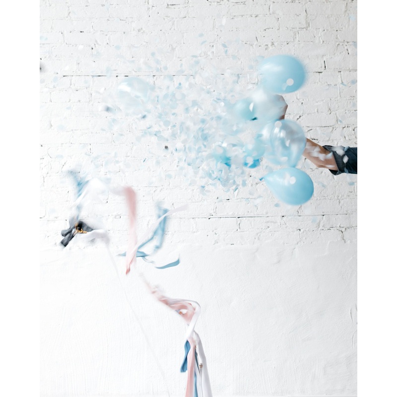 Picture-Perfect Gender Reveal Balloon with Mini Balloons & Confetti - Boy