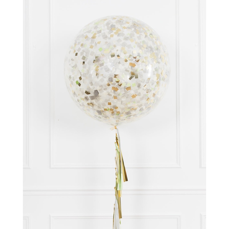 Sicilian Sips - Confetti Giant Balloon with Tassel