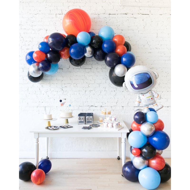 Space Theme Floating Arch & Astronaut Column Set