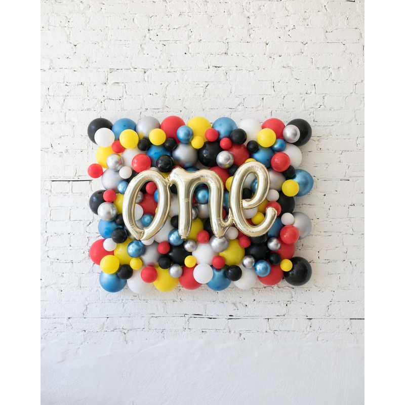 Superhero Theme - ONE Script Balloon Backdrop Board - 30inx40in