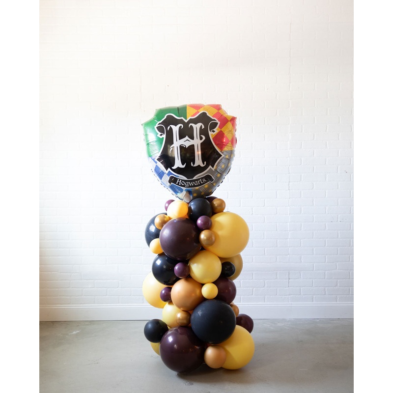 Wizard World - Hogwarts Shield Foil Balloon Column - 4ft