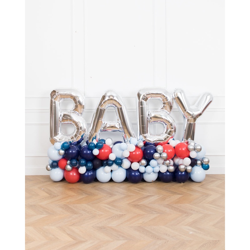 Baseball - BABY Balloon Pedestal - 4ft