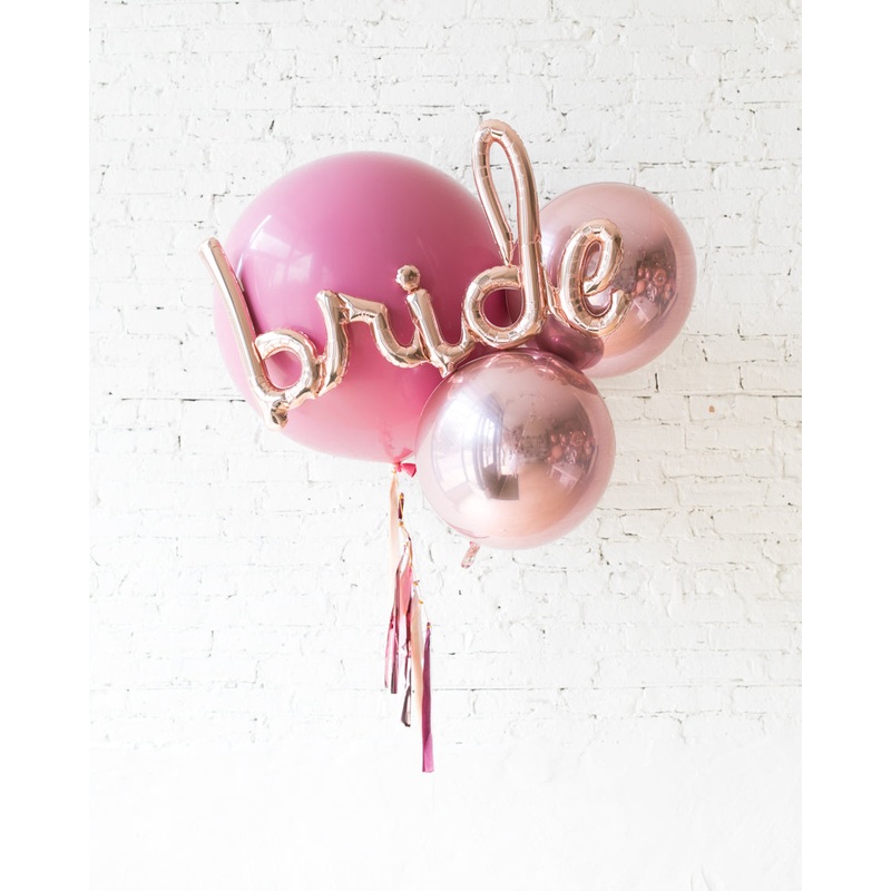 Berry Blush - Giant Bride Bouquet with Half-Tassel