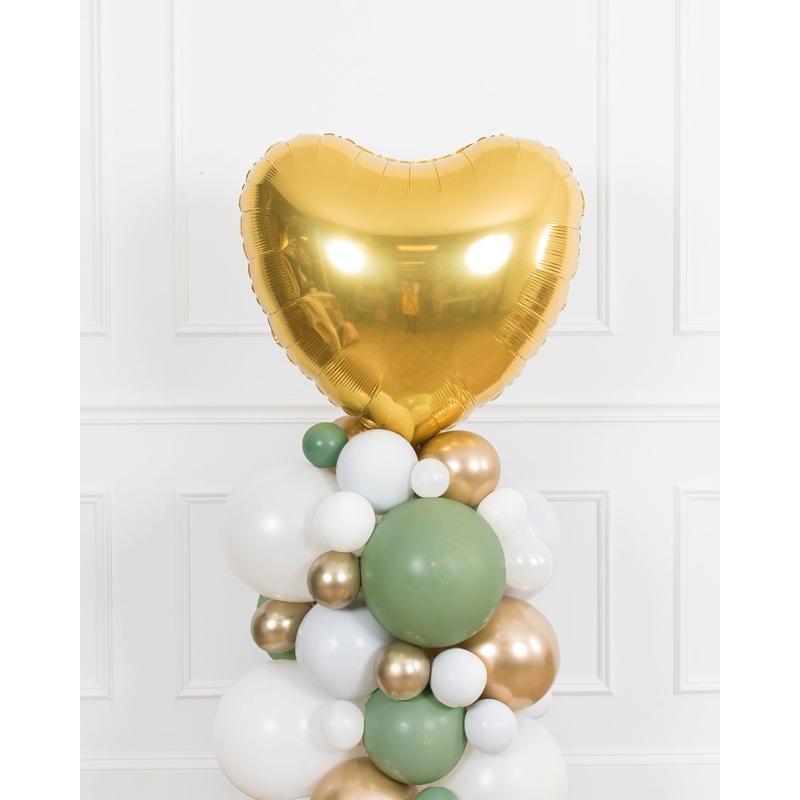 Sicilian Sips - Heart Balloon Column - 4ft