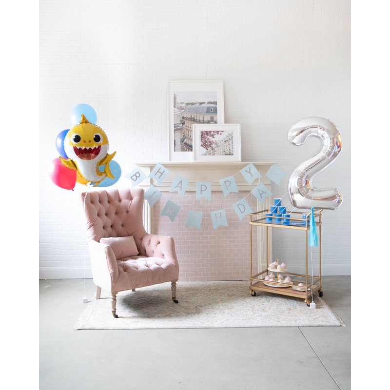 Singing Shark - The Birthday Basics Decor Set