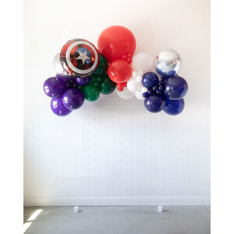 Super Squad - Floating Balloon Arch with Foil - 5ft