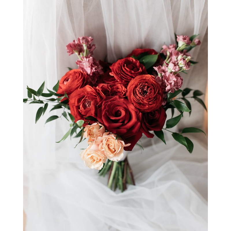 Timeless Jewel Tone Winter - Bridal Bouquet