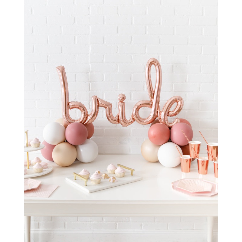 Canyon Moon - Tabletop BRIDE Script on Balloon Base - 1.5ft