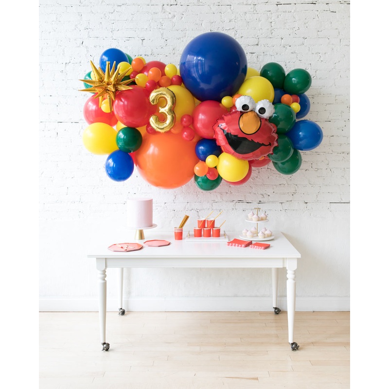 Sesame Street Theme - Elmo Backdrop Balloon Garland Install Piece - 6ft