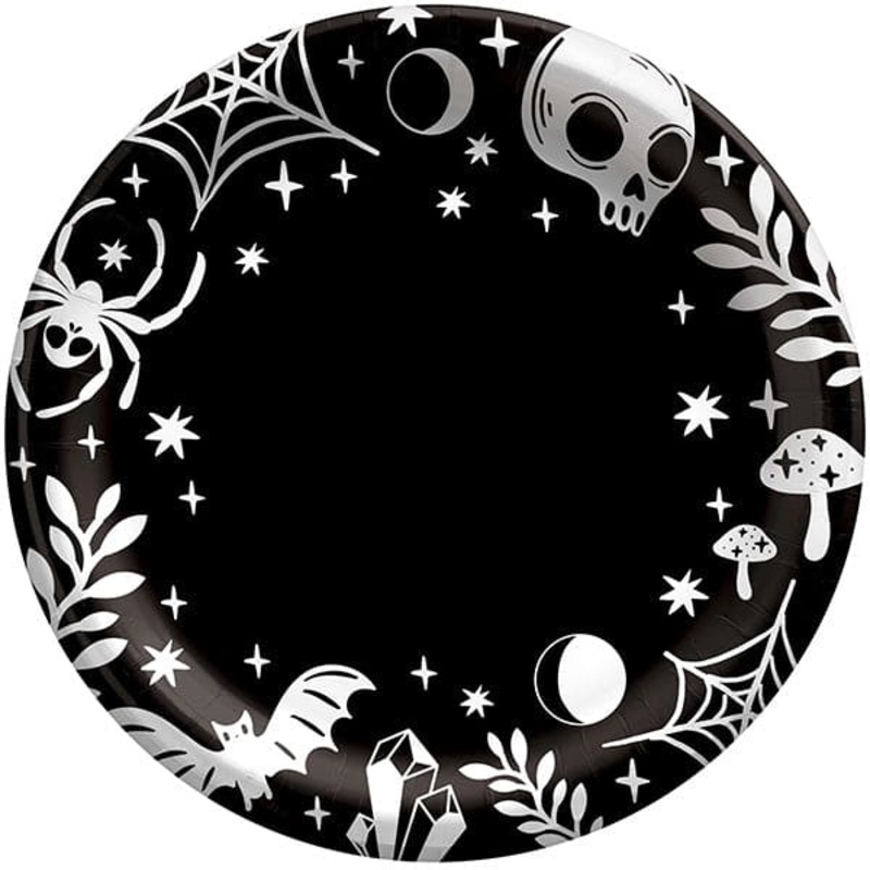 Spellbound 10.5in Round Banquet Paper Plates 8ct