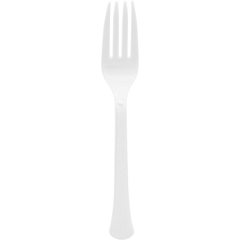 Boxed, Heavy Weight Forks - Frosty White