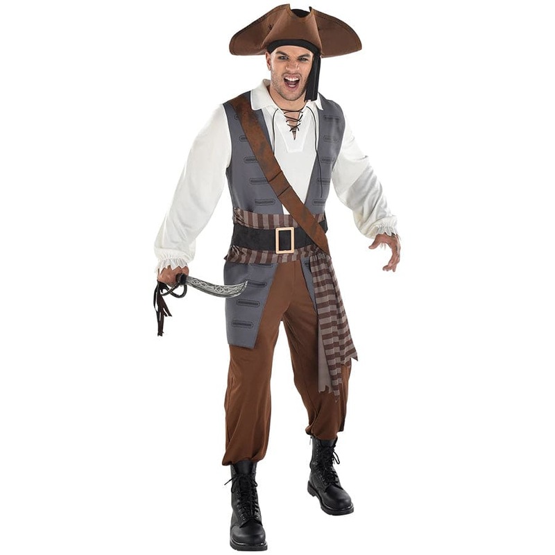 Shiver Me Timbers Pirate Adult Costume