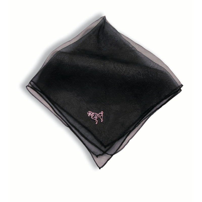 50's Poodle Scarf Black