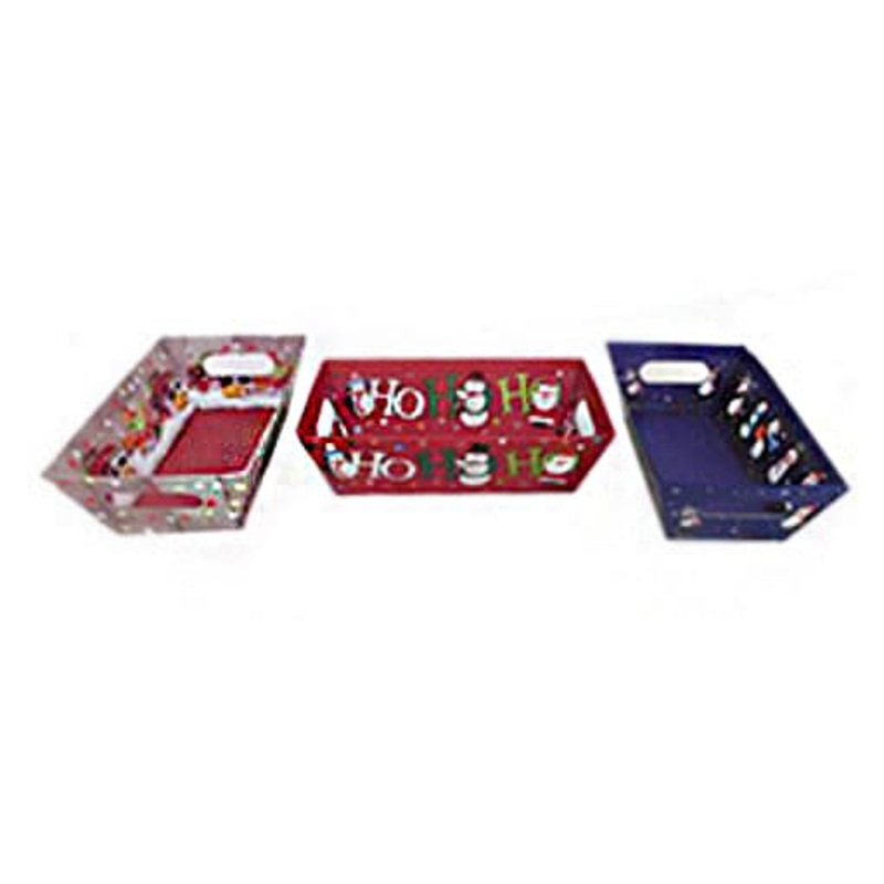 Christmas Printed Tray with Handle 1ct