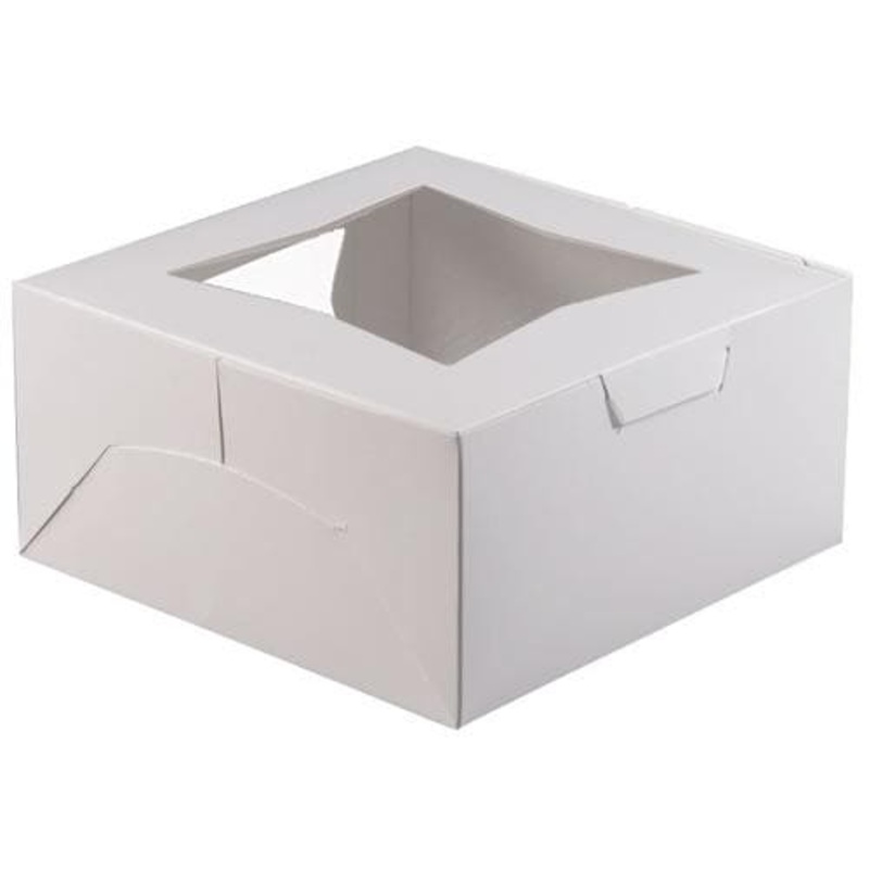 White Window Cake Box 10inx10inx5in