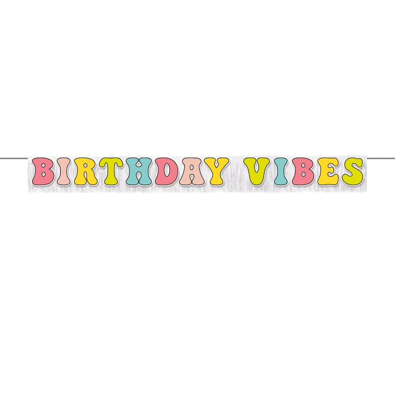 12 pc Bulk Flower Power Letter Banner w/ Fringe