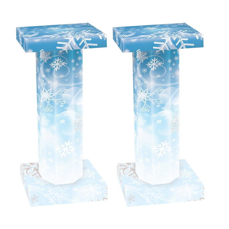 Beistle Winter Wonderland 3-D Short Column Props