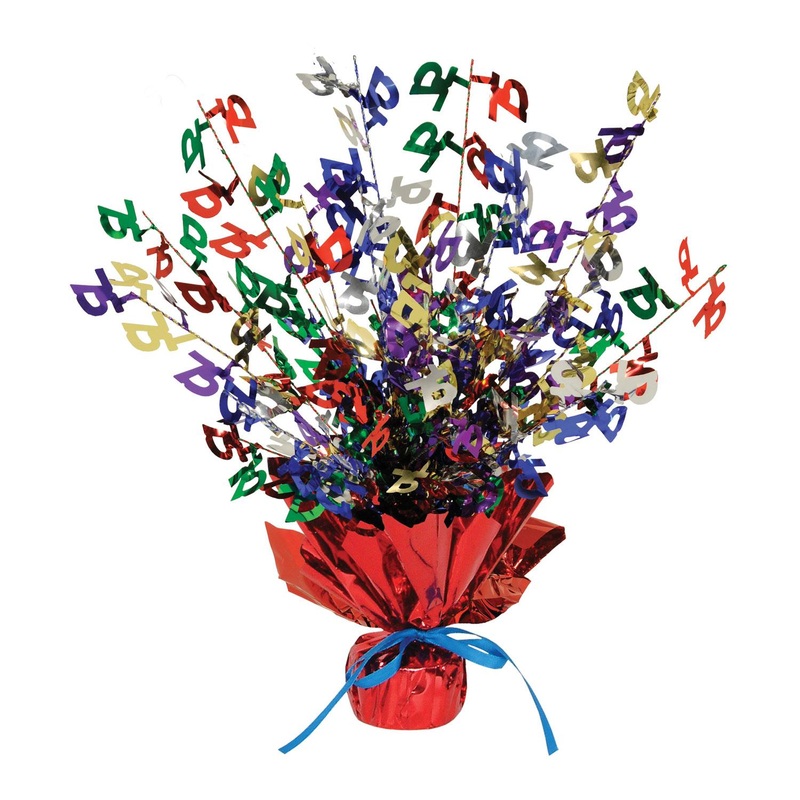 12 Pack Beistle 75th Birthday Party Centerpiece