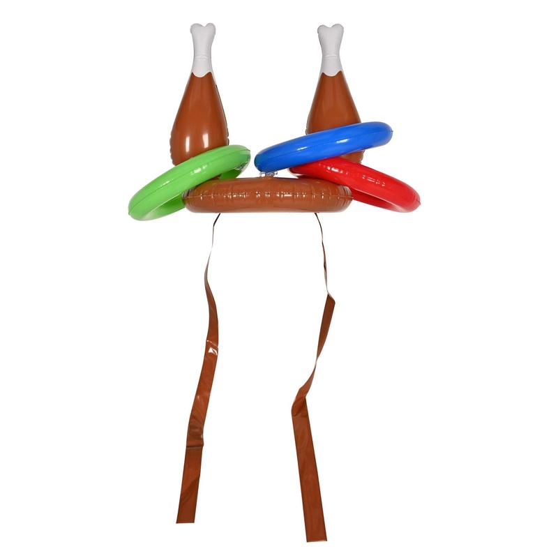 12 Pack Beistle Inflatable Drumstick Ring Toss Game