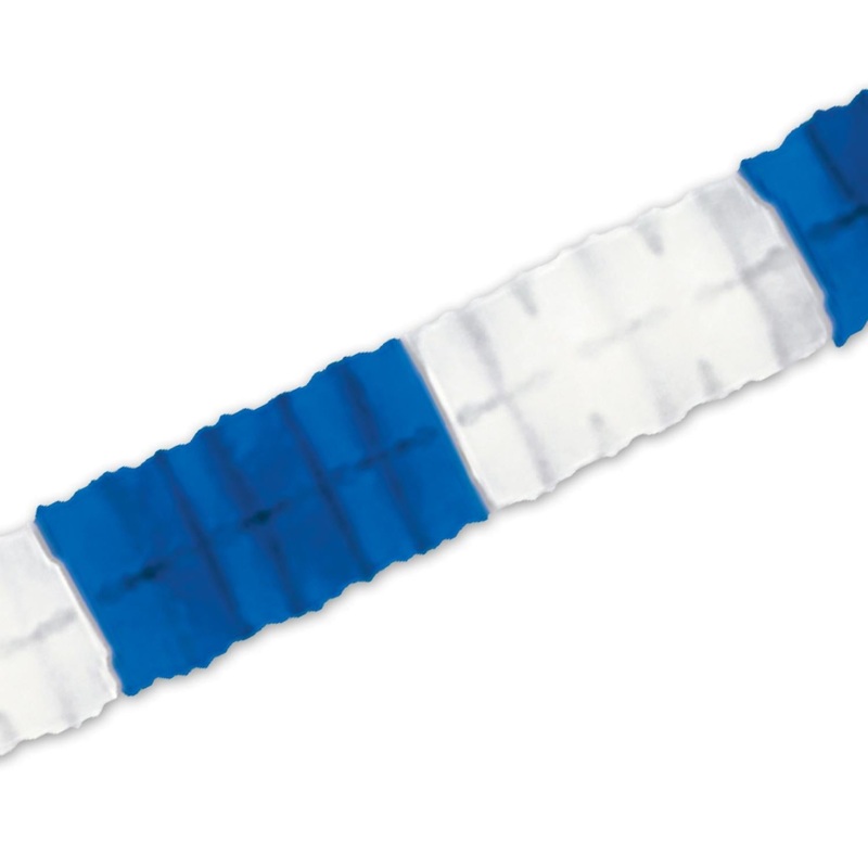 12 Pack Beistle Oktoberfest Packaged Leaf Garland - blue/white