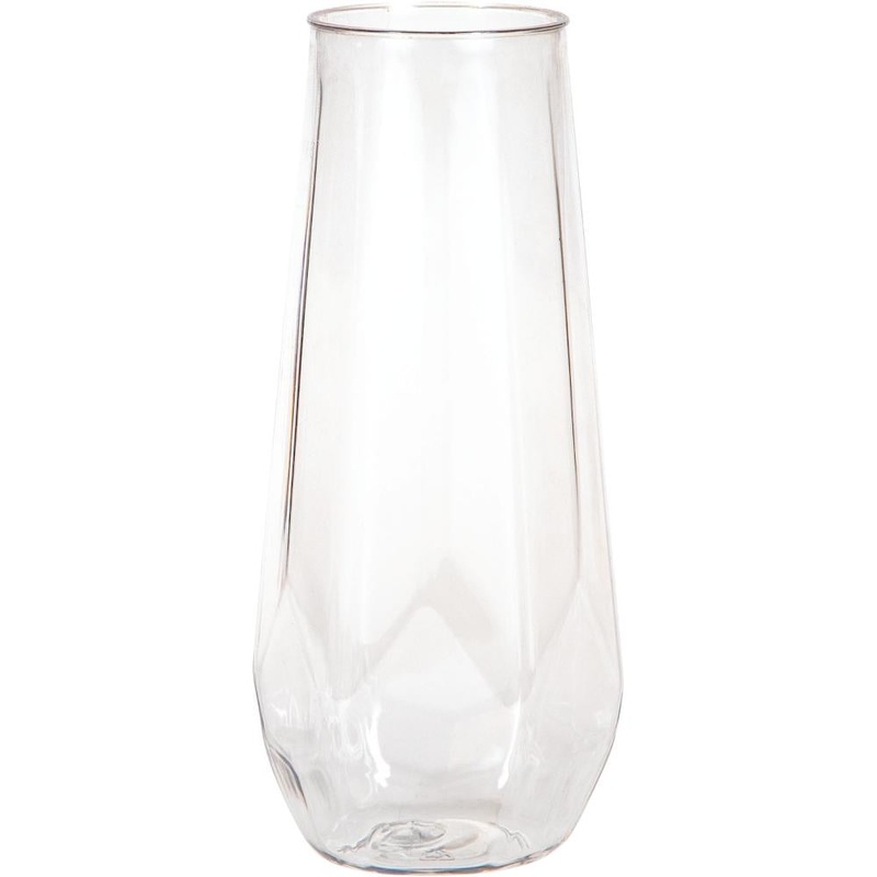 24 pc Bulk Plastic Fractal Stemless Champagne Tumblers