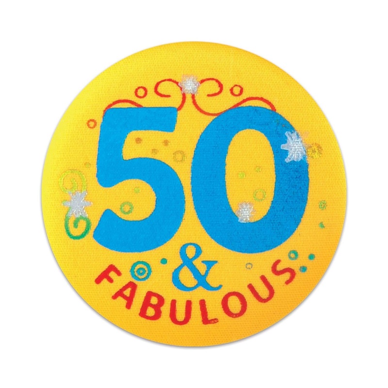 6 Pack Beistle 50/Fabulous Satin Button