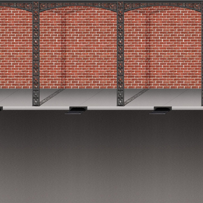 6 Pack Beistle Mardi Gras Brick Wall/Street Backdrop