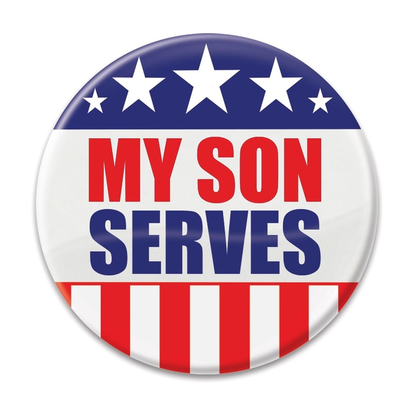 6 Pack Beistle My Son Serves Button