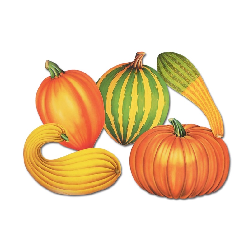 60 Piece Beistle Thanksgiving Fall Cutouts